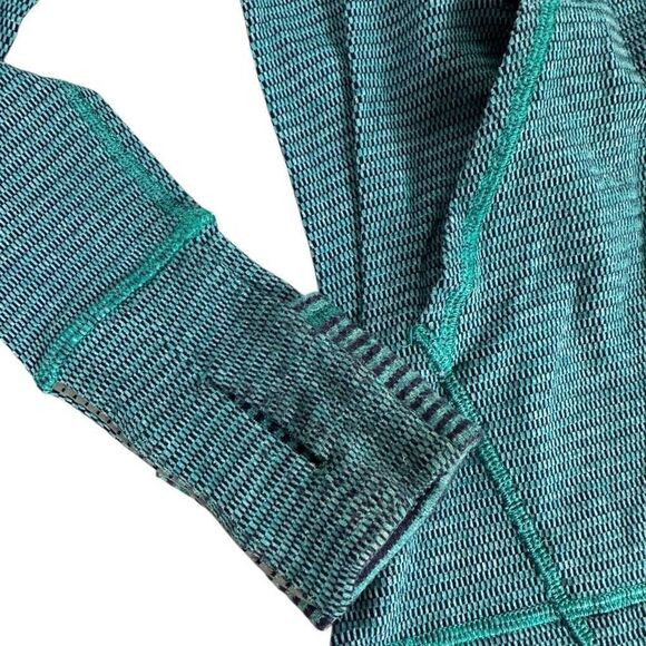 Ivivva by Lululemon Teal 1/4 zip Popover size 8 - Picture 6 of 8